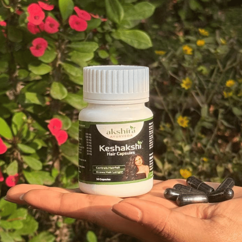 Akshira Ayurveda Keshakshi Hair Capsules - 390